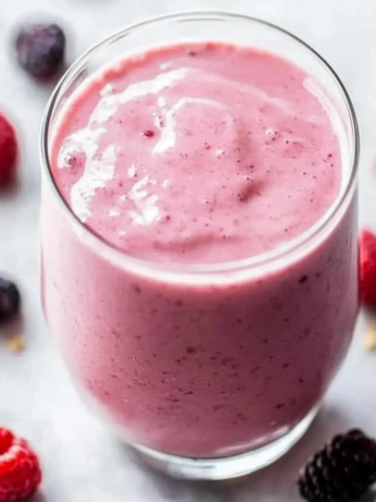 Mixed Berry Oatmeal Smoothie