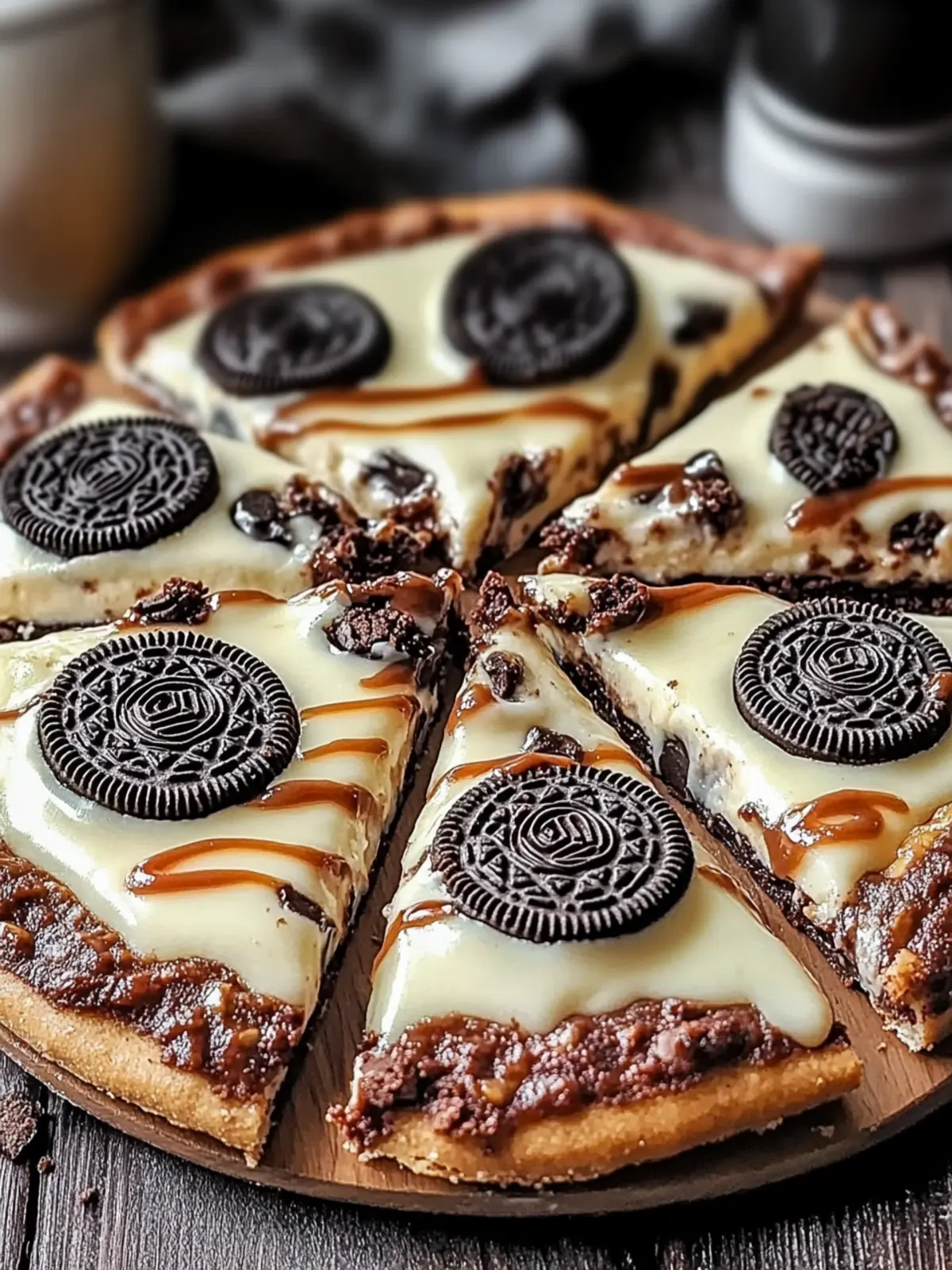 Oreo Fudge Brownie Pizza