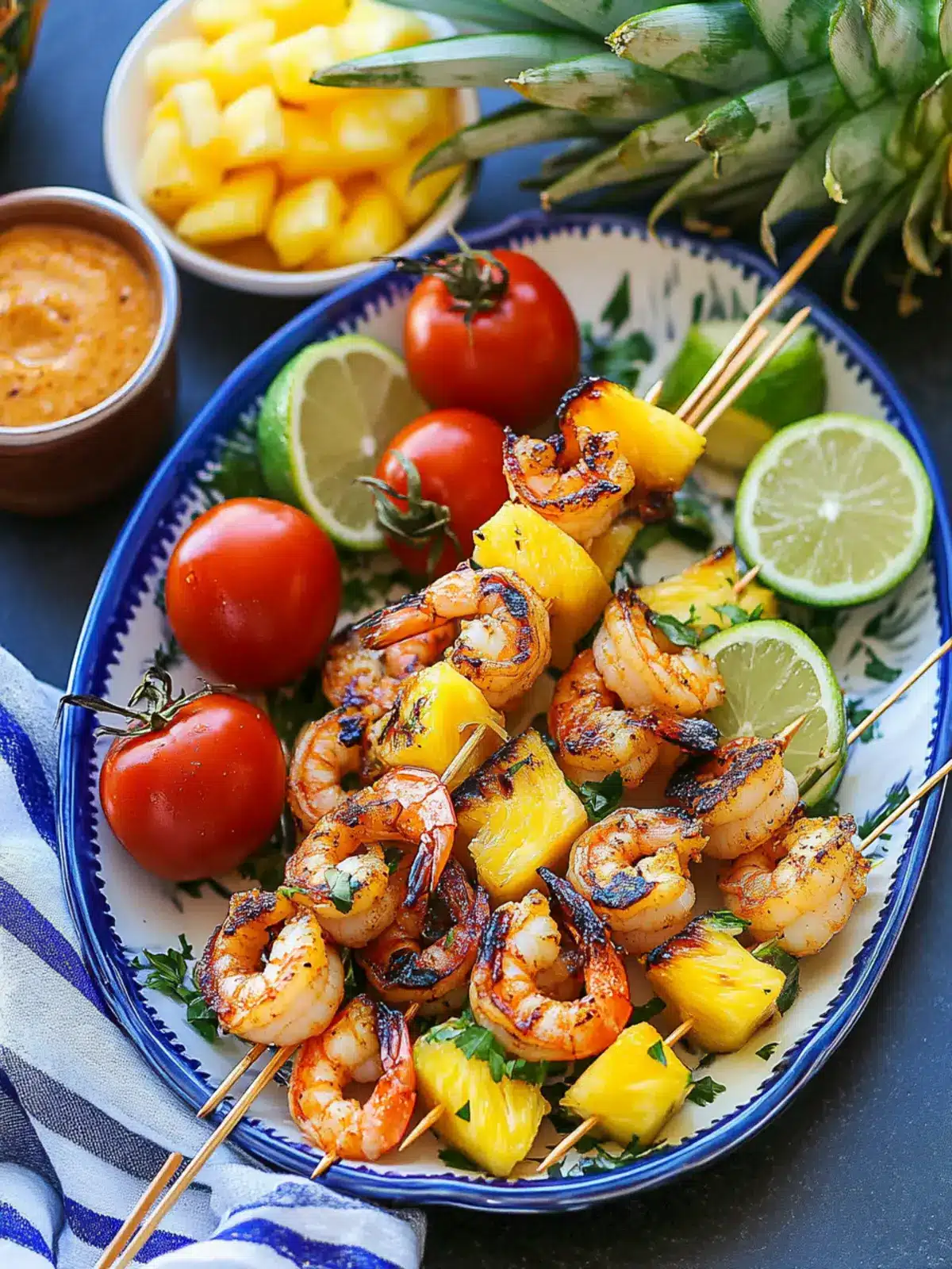 Pineapple Shrimp Skewers