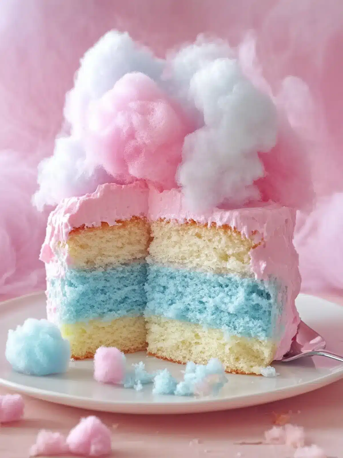 Joyful Cotton Candy Cake