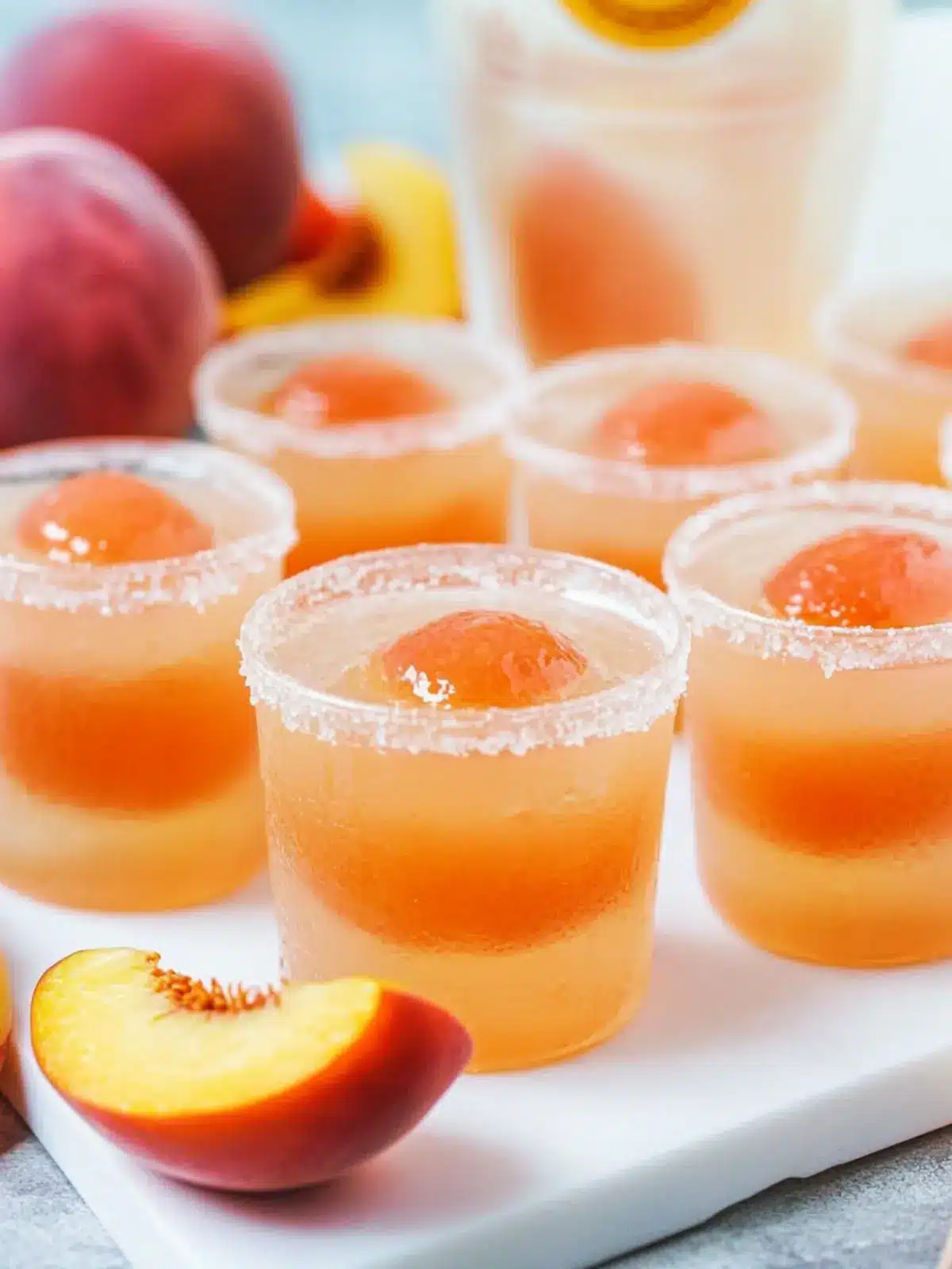 Crown Peach Jello Shots