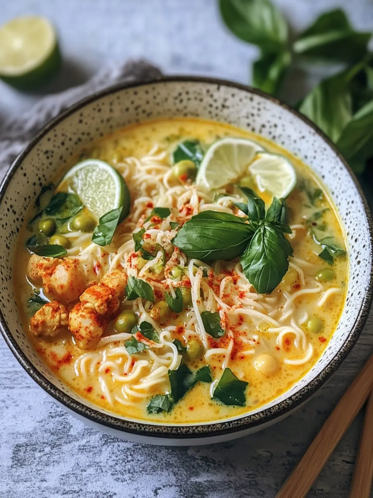 Spiced Turmeric Noodle Soup