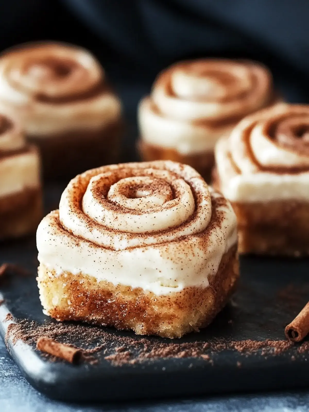 Mini Cinnamon Roll Cheesecakes