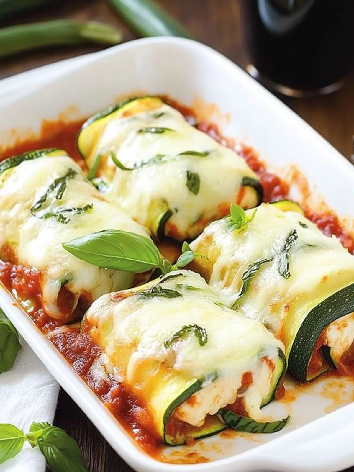 Zucchini Lasagna Rolls