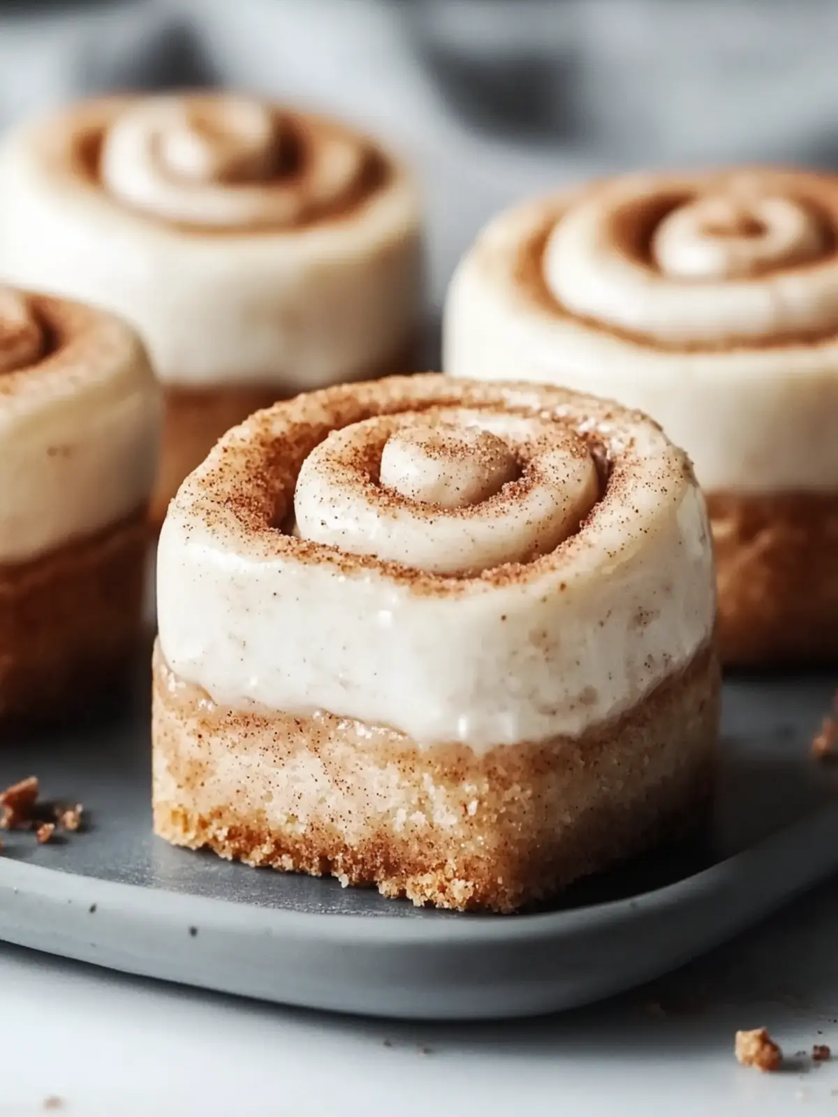 Mini Cinnamon Roll Cheesecakes