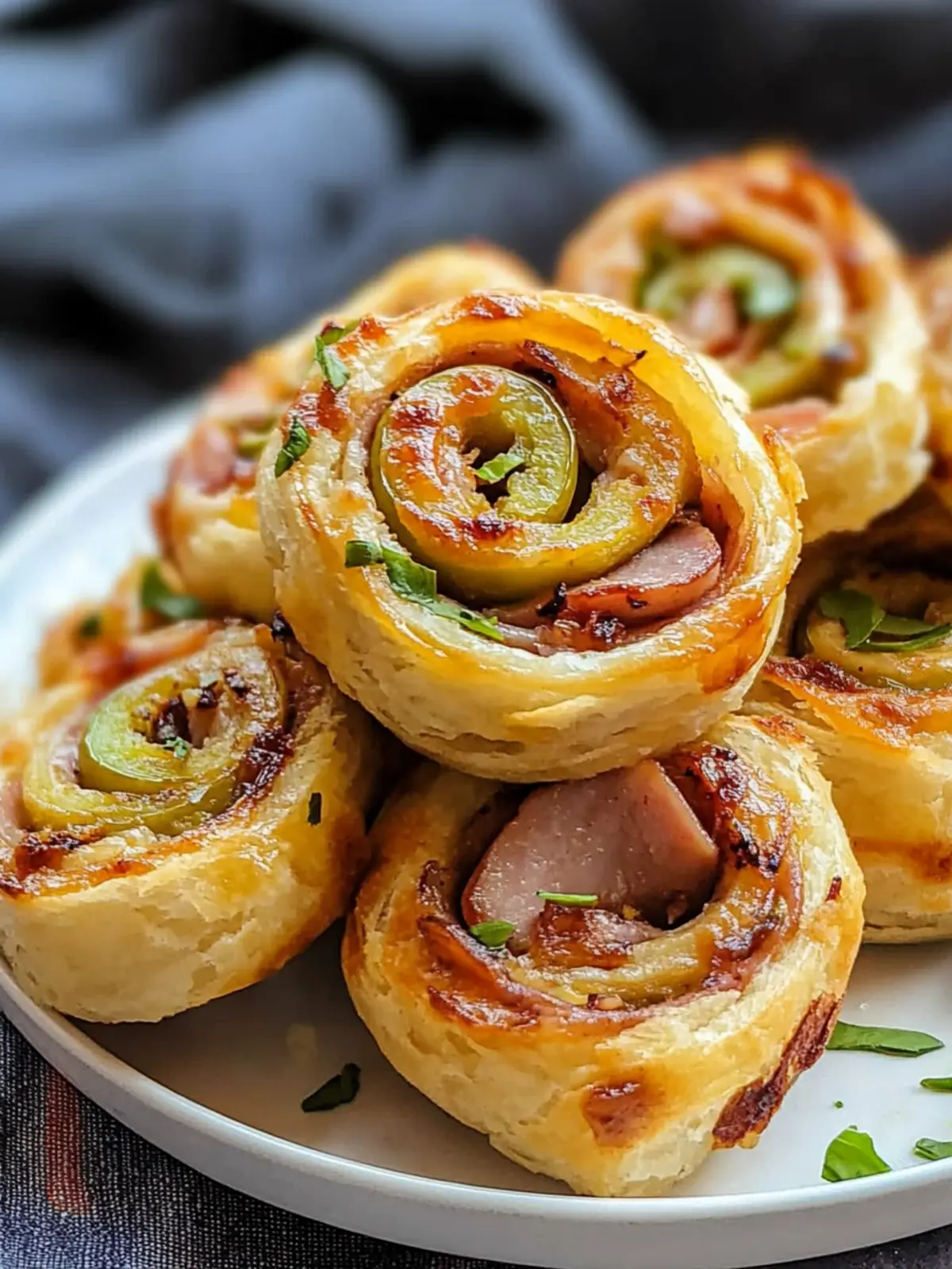 Ham and Jalapeno Air Fryer Pinwheels