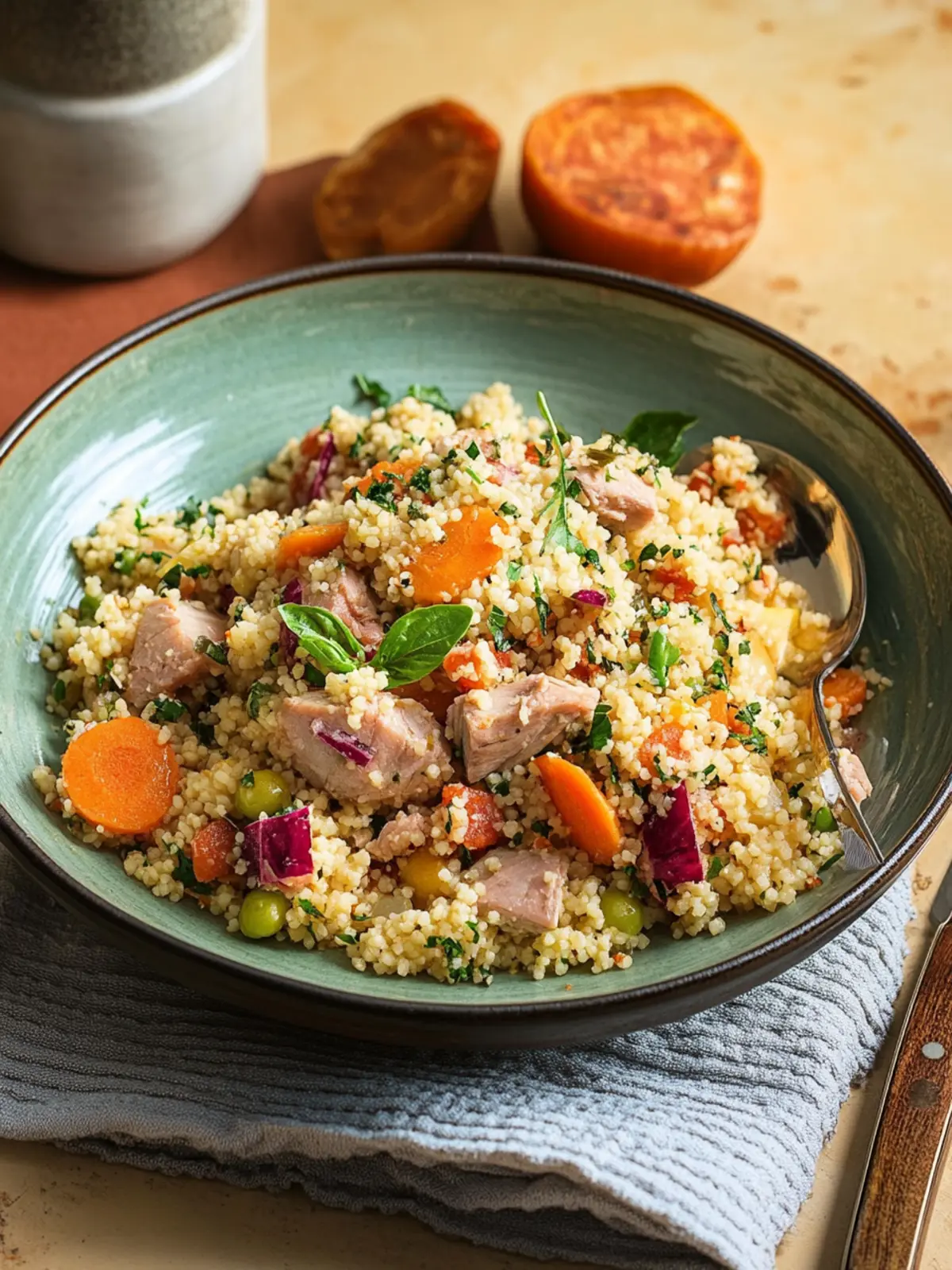 Couscous with Vegetables and Tuna