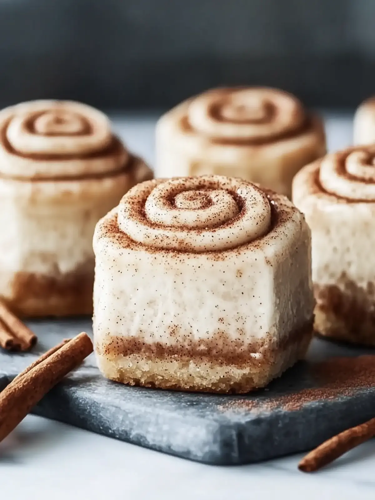 Mini Cinnamon Roll Cheesecakes