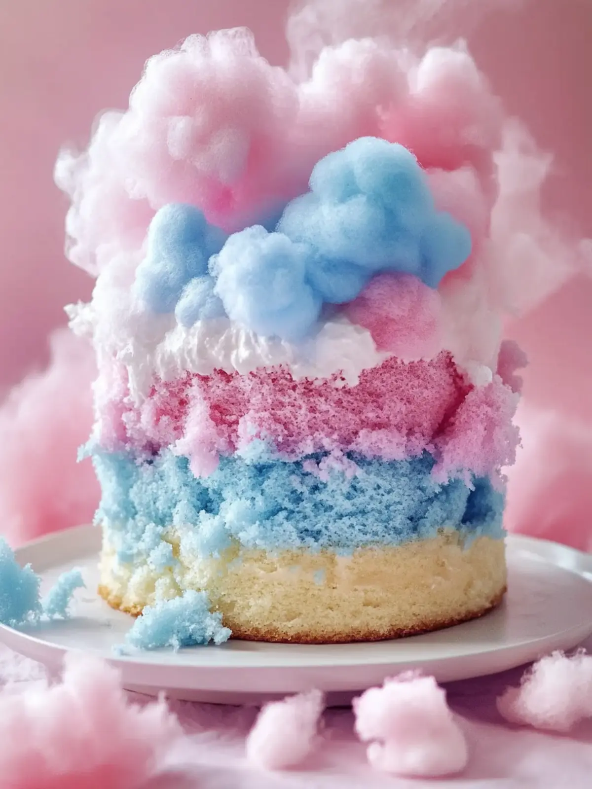 Joyful Cotton Candy Cake