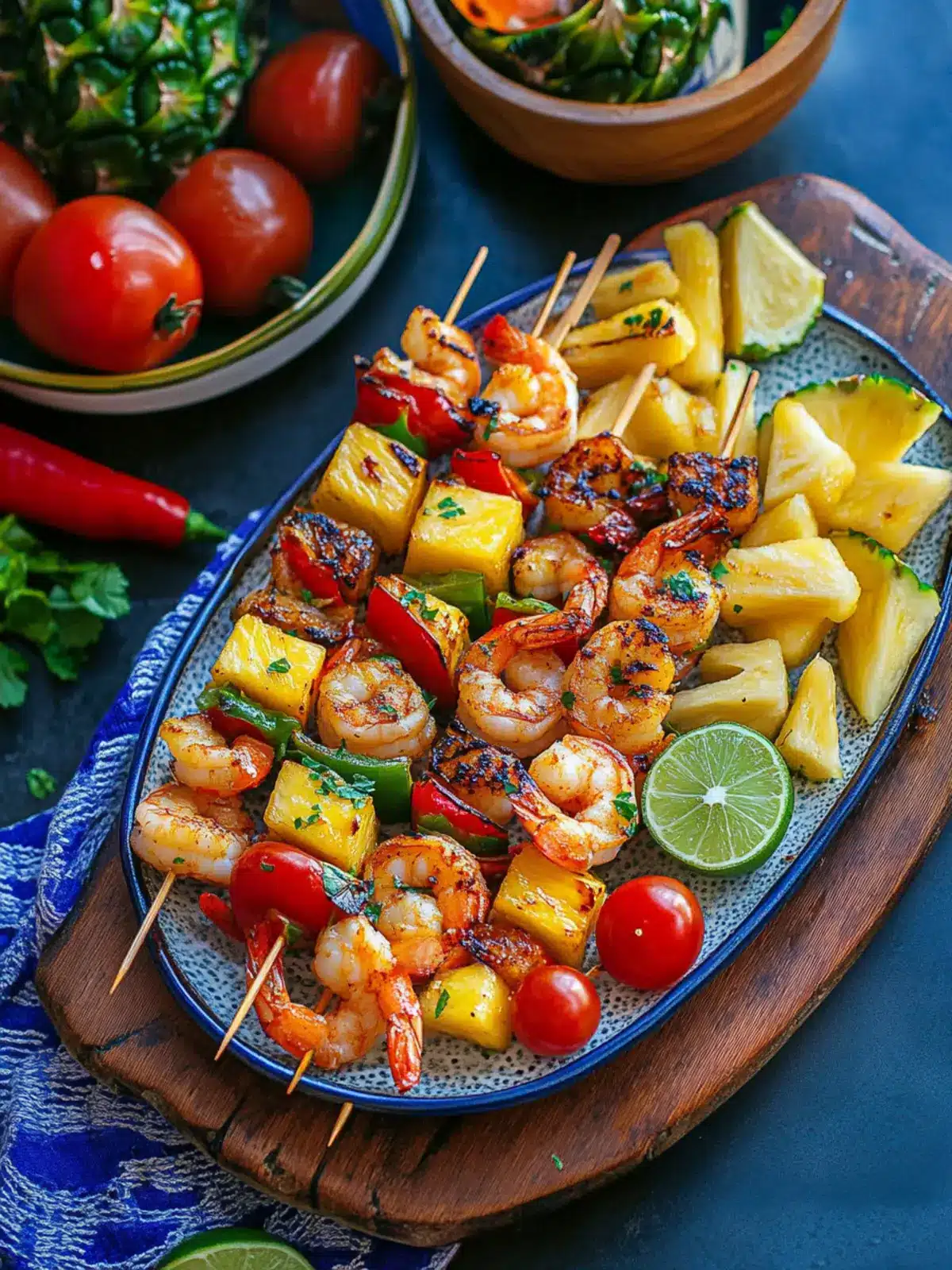 Pineapple Shrimp Skewers