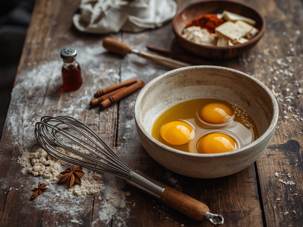 Soft Fluffy Vanilla Sponge Cake - Vintage baking tools like