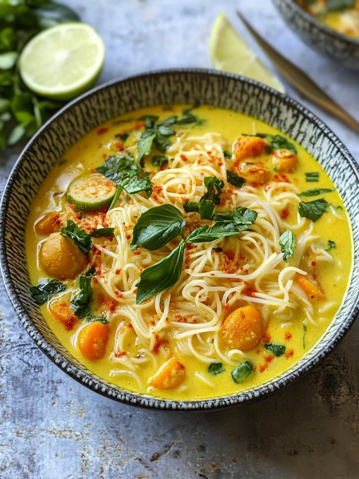 Spiced Turmeric Noodle Soup