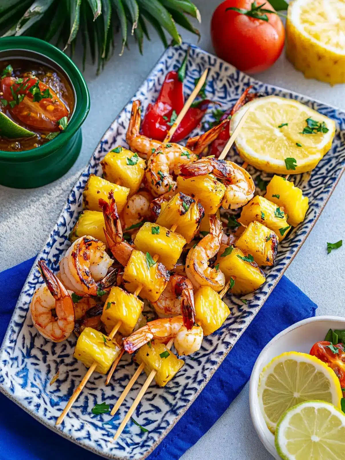 Pineapple Shrimp Skewers