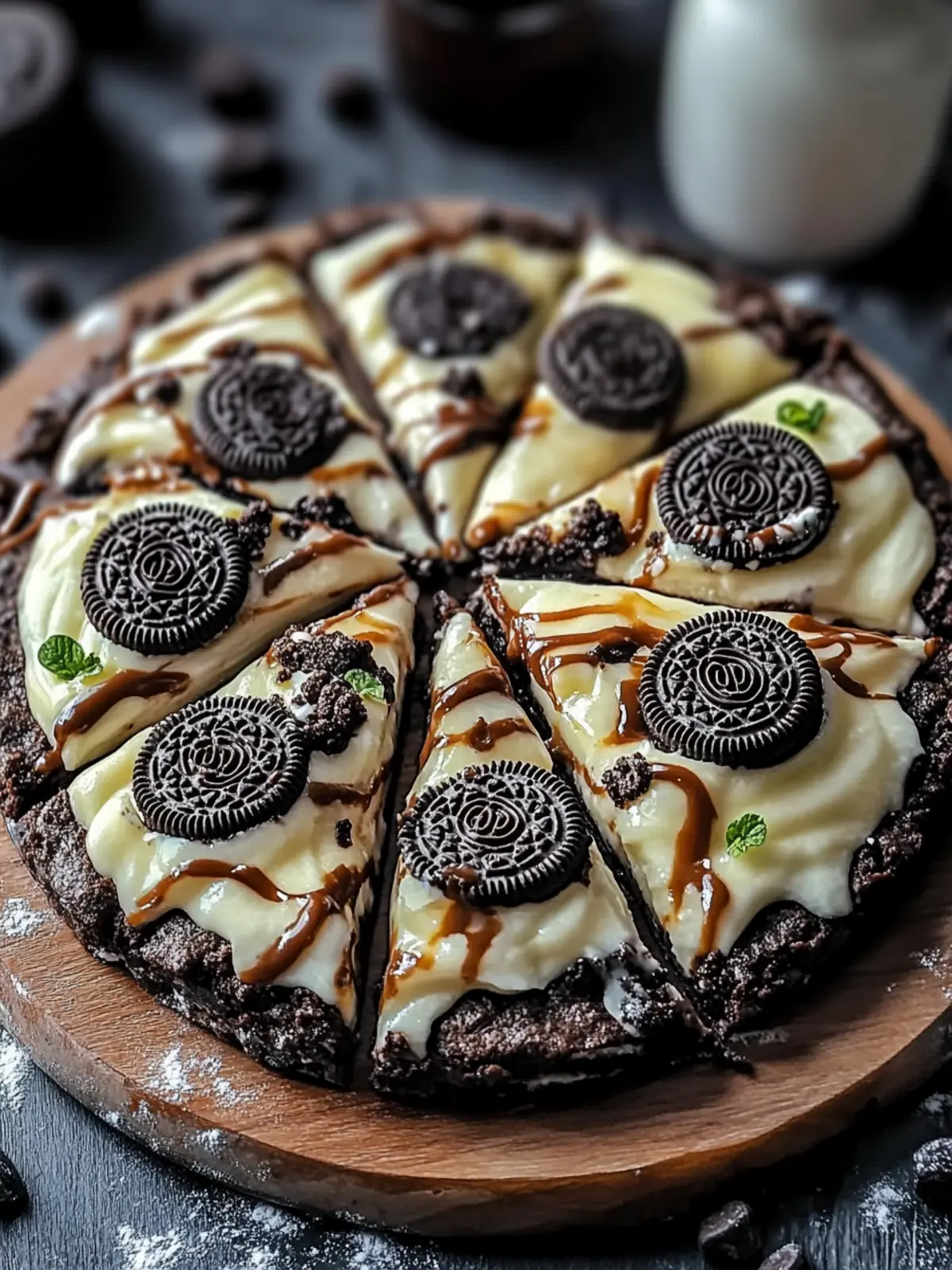 Oreo Fudge Brownie Pizza