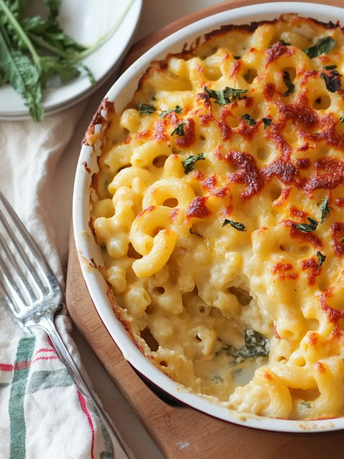 Lighter Baked Mac and Cheese