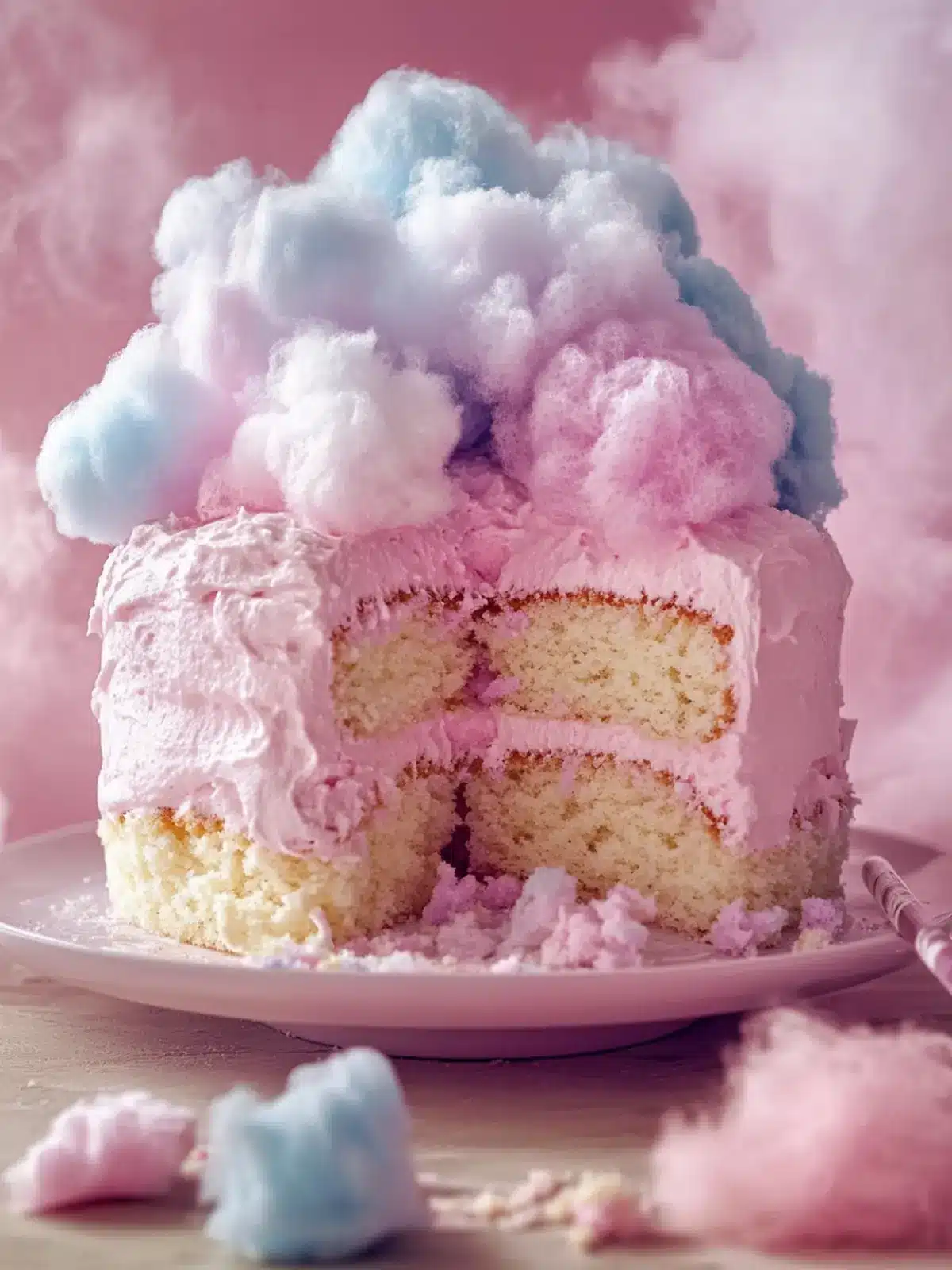 Joyful Cotton Candy Cake